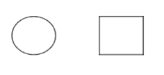 A circle and a square