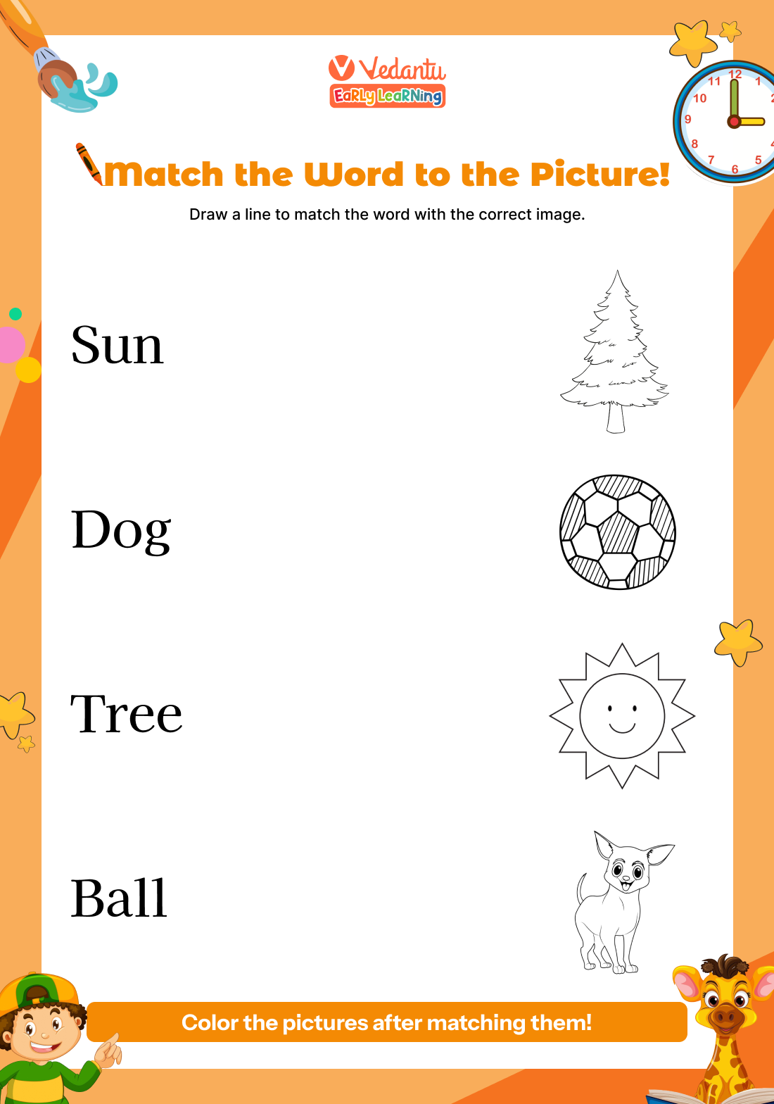 Worksheet 3: Word Matching with Images