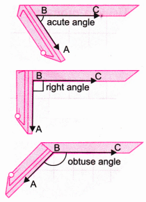 vertex is B, and arms are AB and BC