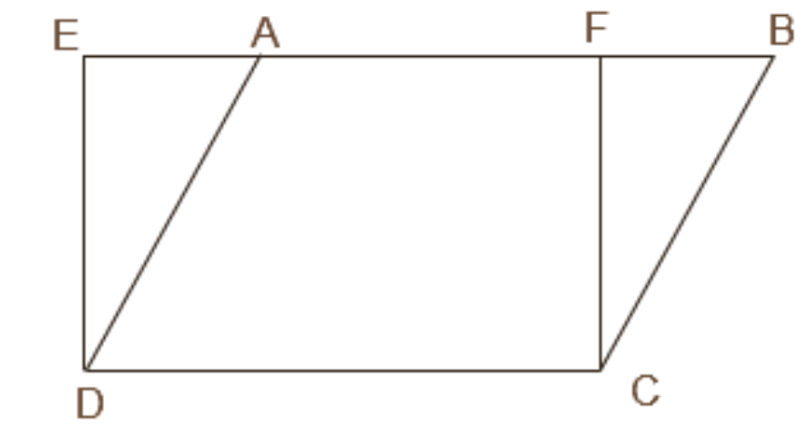 Parallelogram ABCD and Rectangle EFCD