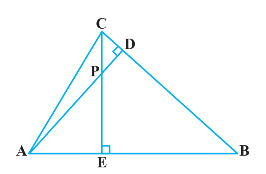 two angles from one triangle are equivalent to two angles from another triangle, the two triangles are said to be comparable.png