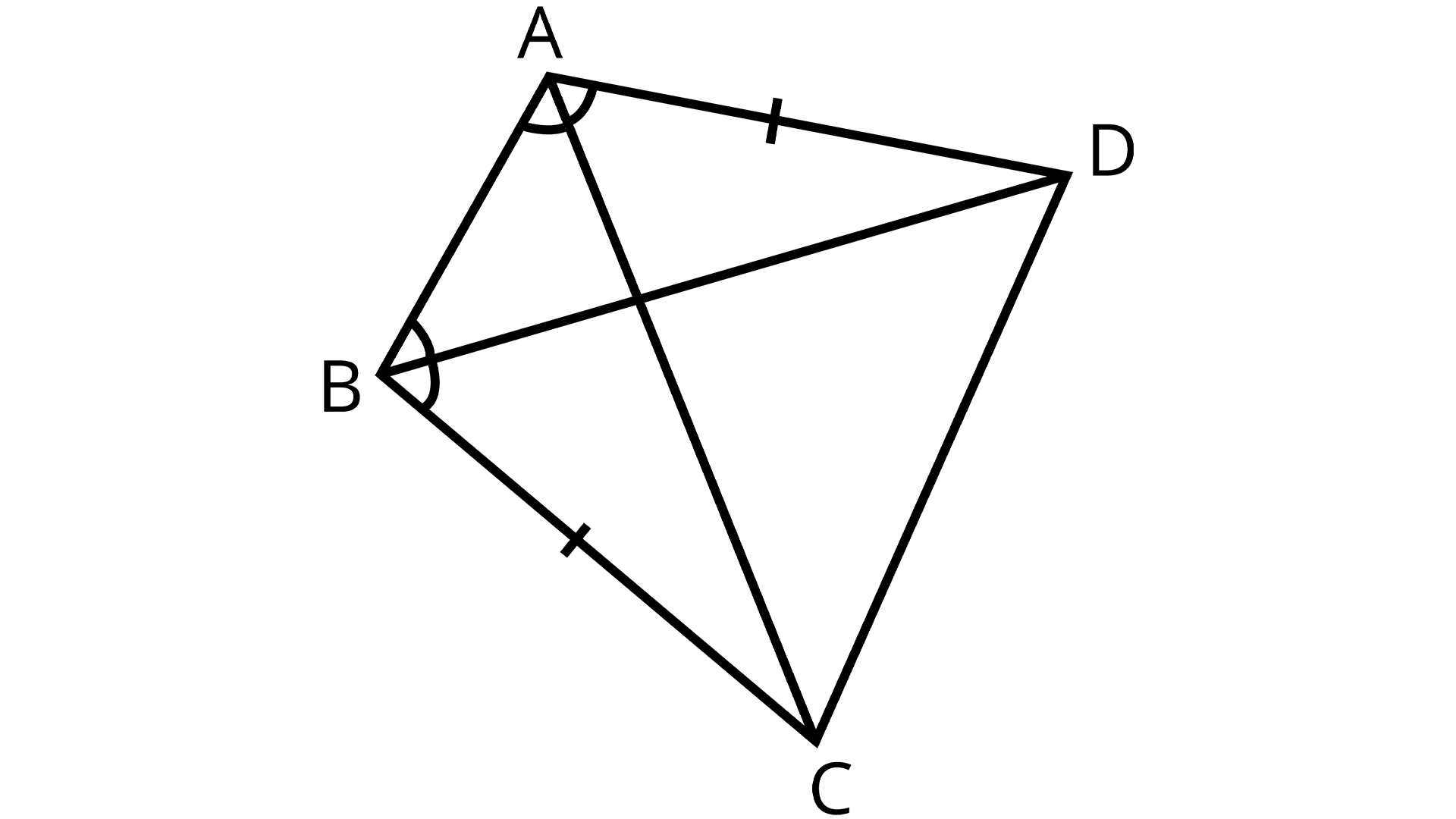 Quadrilateral ABCD with AD = BC