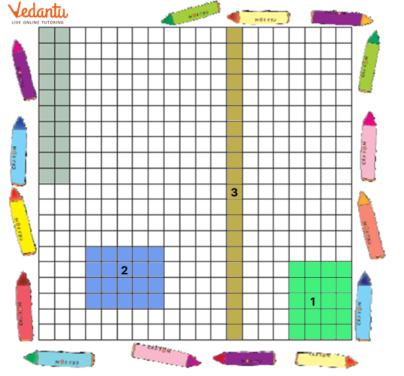 colour a rectangle of 20 boxes