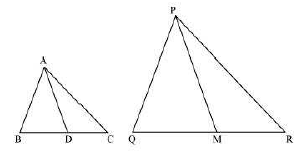 the corresponding sides of similar triangles