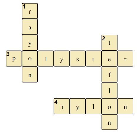Solved Crossword puzzle