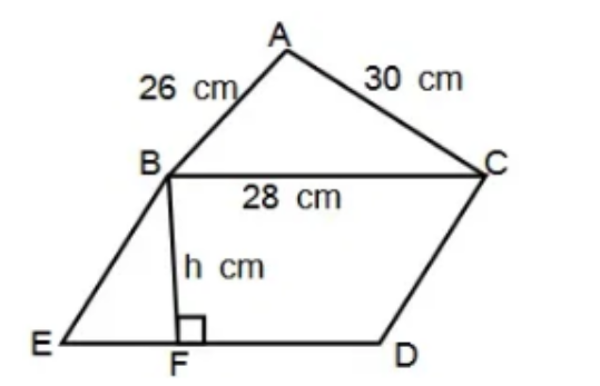 Triangle ABC and Parallelogram BCDE