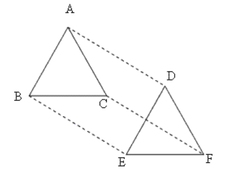 Triangles ABC and DEF