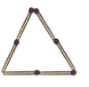 Move two matchsticks to turn one triangle into two triangles