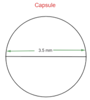 Volume of spherical capsule