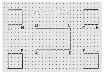 mark the edges of the rectangles