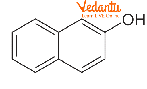 Structure of β Beta-Naphthol