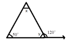 Triangle where it's one its angle is 50 degrees