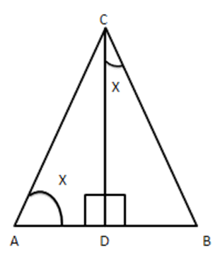 $ \vartriangle ABC $ right angled at $ \text{C} $ and $ CD\bot AB $