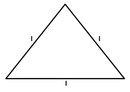 We know that the perimeter of an equilateral triangle is (P = 3a), where a is the side of the equilateral triangle.