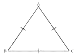 An equilateral triangle with 60'