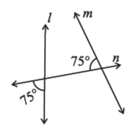 Figure in which both angles are 75 degrees