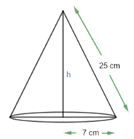 The slant height of the cone