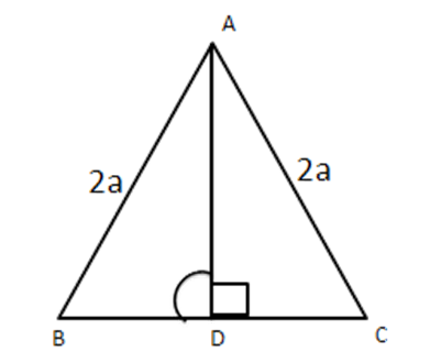 $ \vartriangle ADB $ and $ \vartriangle ADC, $