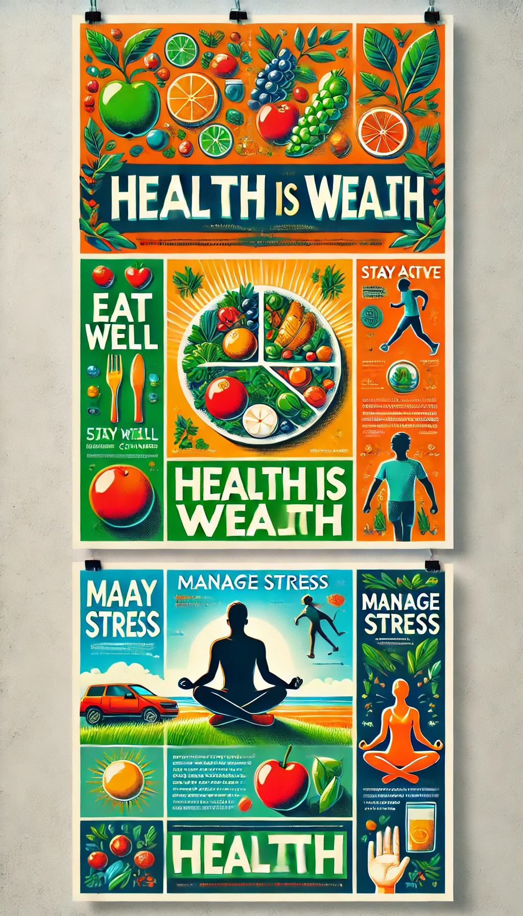 Healthy Living Poster