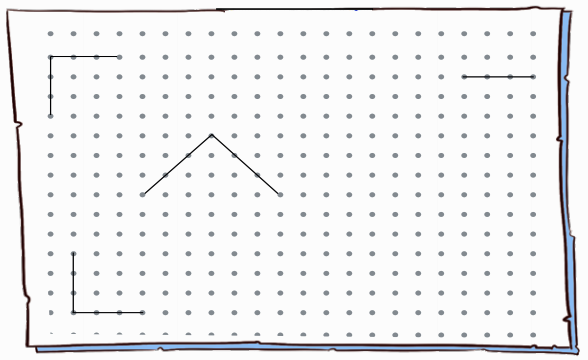 Complete the squares using the sides given below.