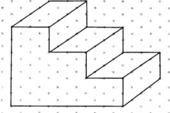 Isometric sketch of cuboid formed by cuboids