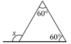 Triangle with two angles 60 and 60 degrees