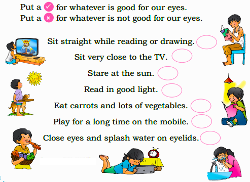 Identifying what good and bad for eyes