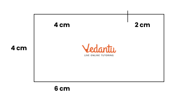 rectangle of sides 4 cm and 6 cm