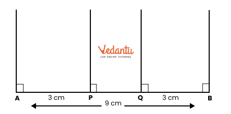 constructing rectangle divided into 3 identical squares