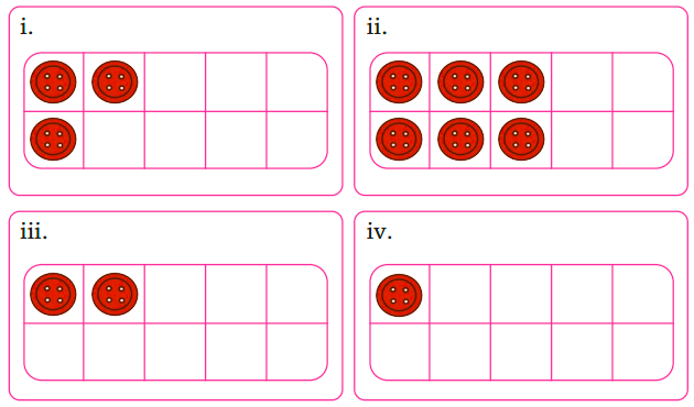 Draw buttons to make a ten-frame of buttons.