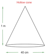 the slant height of the cone