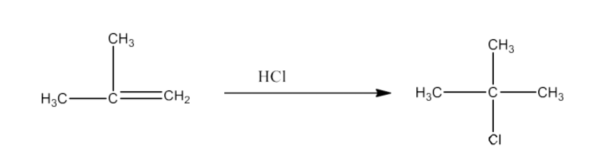 2-Methyl-1-propene to 2-Chloro-2-methylpropane