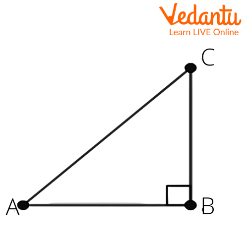 right angled triangle Delta ABC