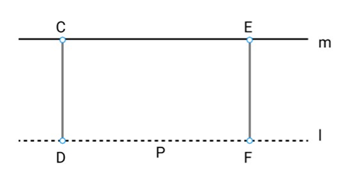 we can conclude that CD = EF