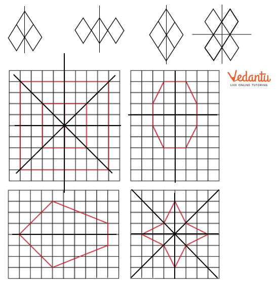 draw lines of symmetry