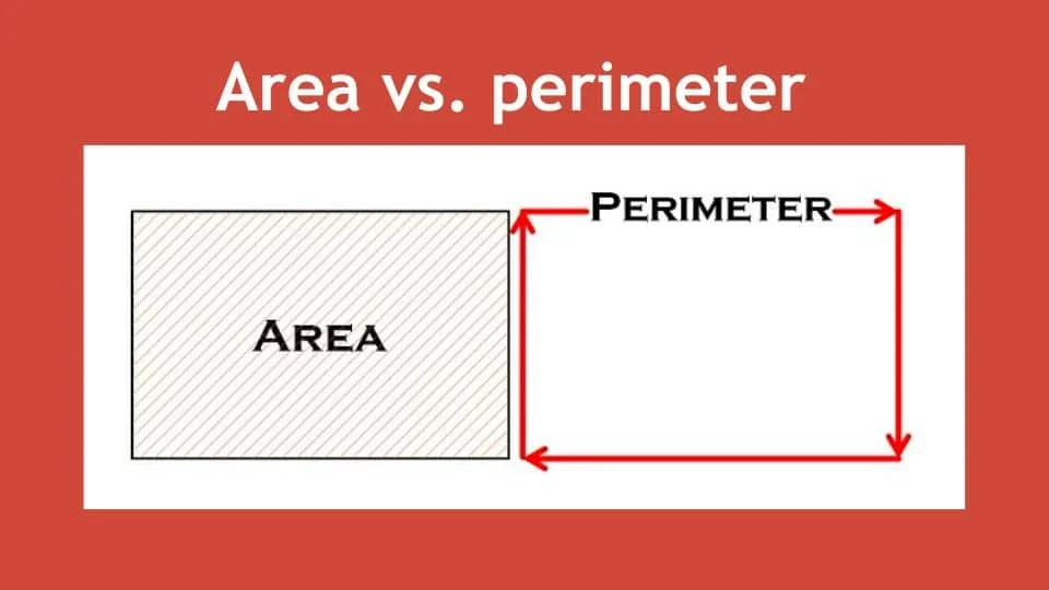 the difference between area and perimeter