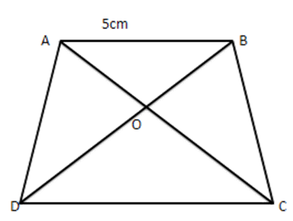 $ \vartriangle AOB $ and $ \vartriangle COD, $