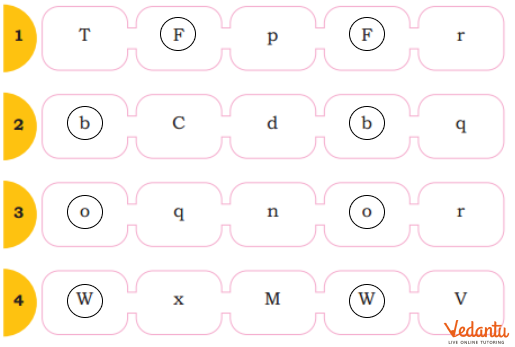 Encircle the matching