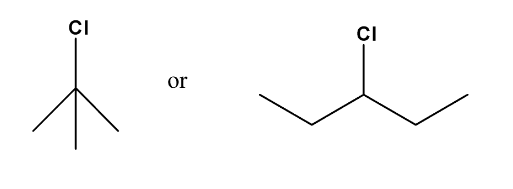2,3-dimethylbutane with Chlorine to yield 2-Chloro-2,3-dimethyl butane