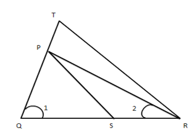 $ \dfrac{QT}{PR}=\dfrac{QR}{QS} $