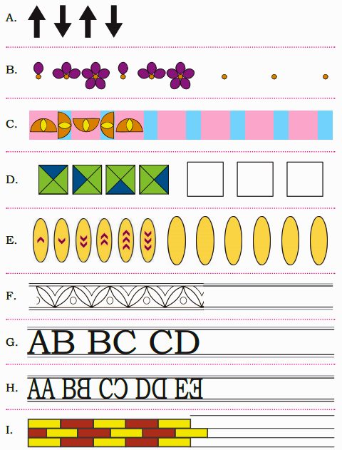 extend the following patterns