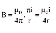 Circular current carrying arc