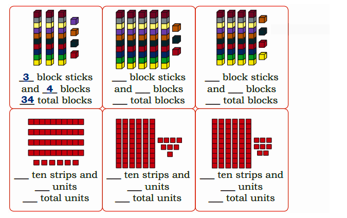 count the sticks and units