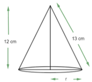 the radius of the cone