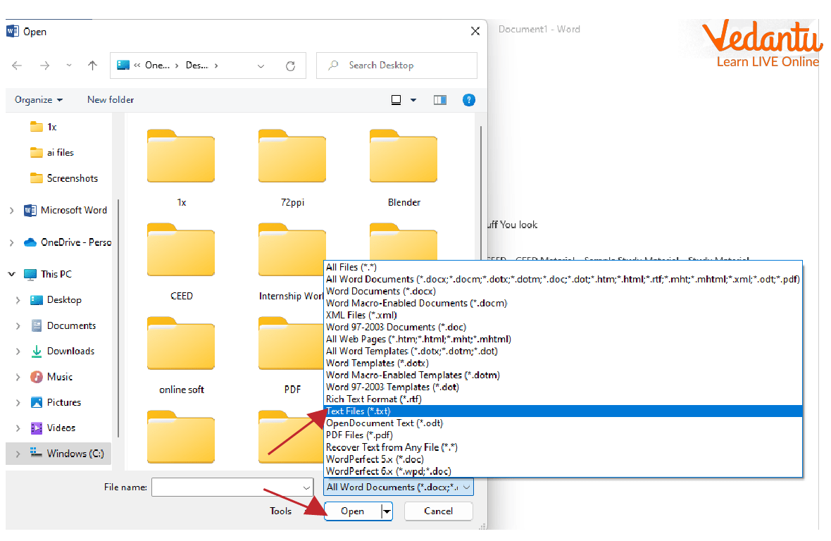 How to Open a Document