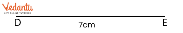 draw 7cm measurement line