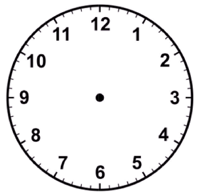 a clock 12.15