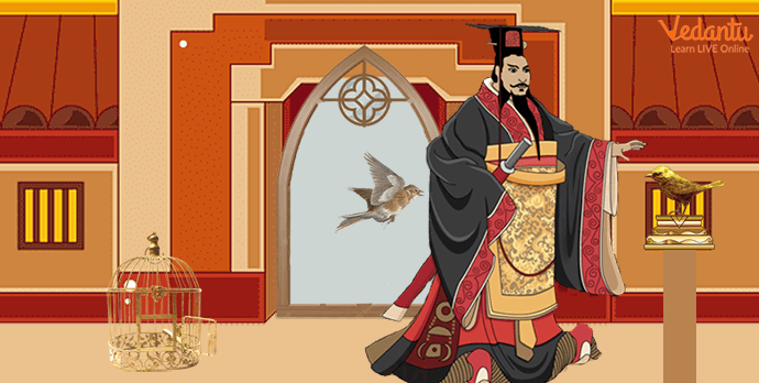 The Chinese Emperor is Fascinated by The Toy Bird