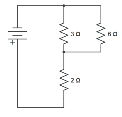 the circuit of three resistors