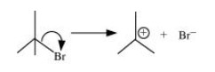 The bond cleavage can be illustrated using curved arrows to show the electron flow of the given reaction as